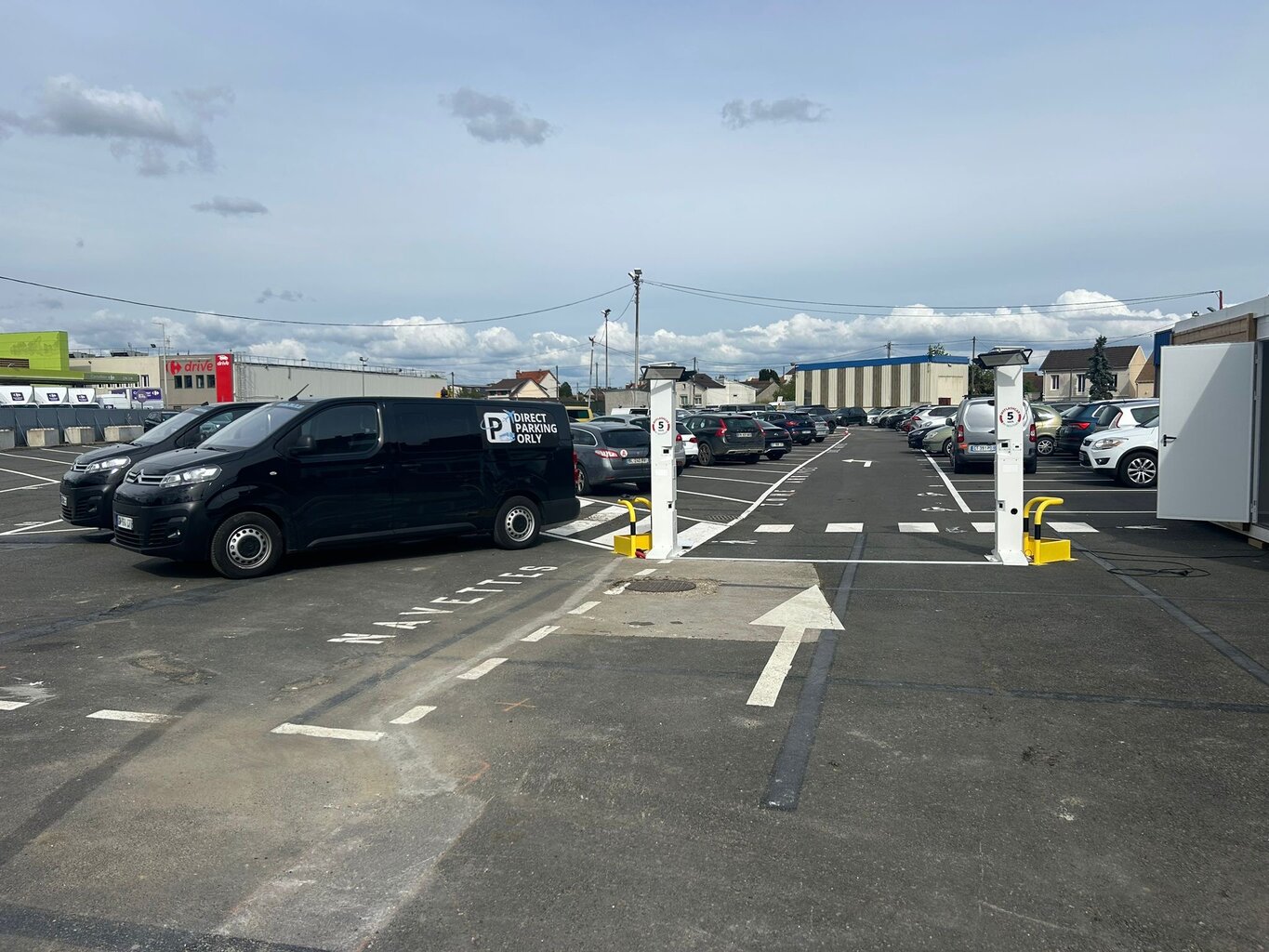 off-street parking + shuttle service